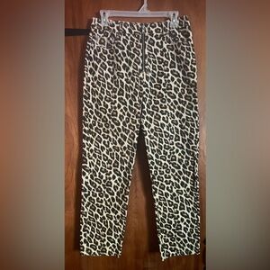 Jeans animal print by Forever21 size M